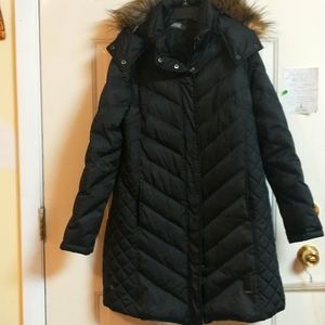 Kenneth Cole large woman duck and water fowl feathers coat
